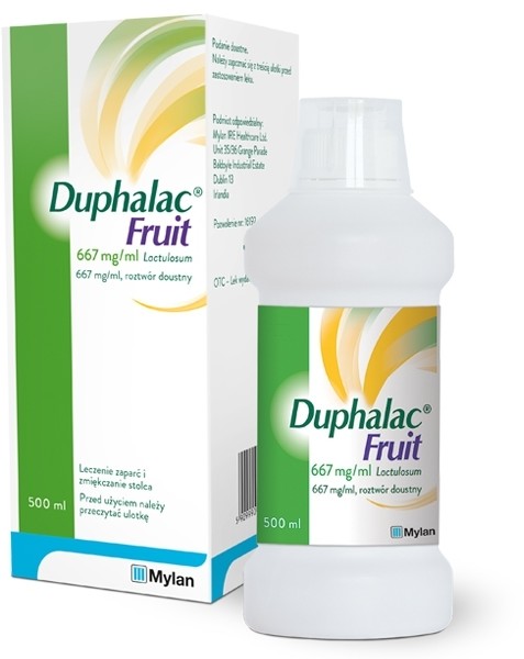 500 ml Duphalac Fruit 667mg/ml roztwór doustny na zaparcia o smaku śliwkowym
