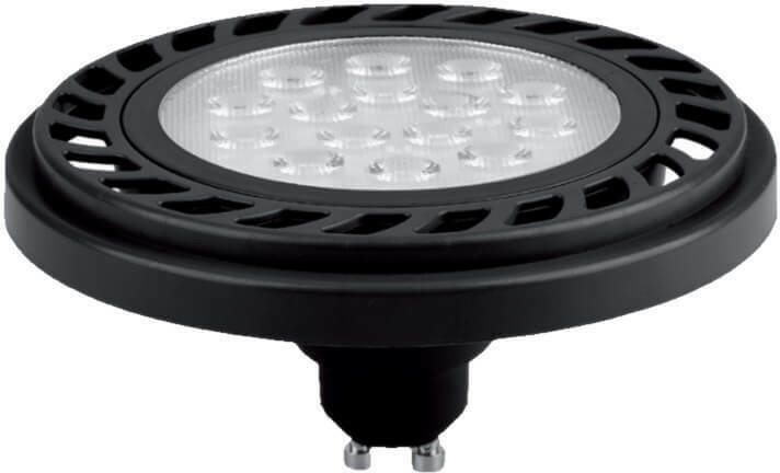 Light Prestige Żarówka ES111 GU10 czarna LED 9W 3000K plastik LP-ES111-9W BK 3000K