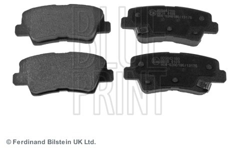BLUE PRINT Zestaw klocków hamulcowych, hamulce tarczowe ADG042160