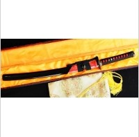Kuźnia mieczy samurajskich MIECZ SAMURAJSKI WAKIZASHI DO TRENINGU, STAL WYSOKOWĘGLOWA 1095, HARTOWANA GLINKĄ, R323