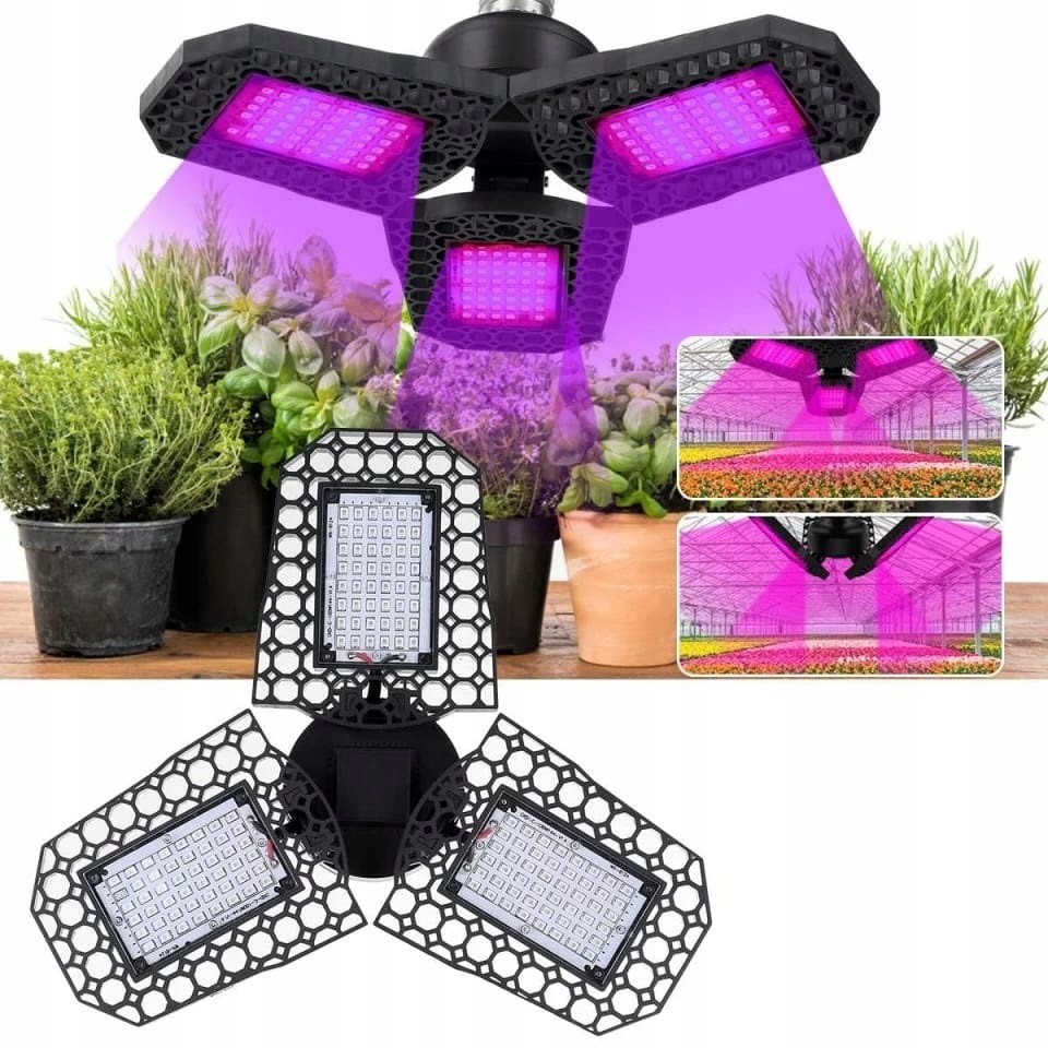 Lampa do Wzrost Uprawy Roślin Panel Grow Led 40W