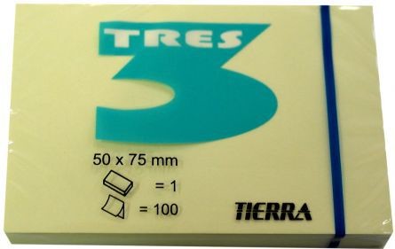 TIERRA TIERRA Notes pastelowy żółty 50X75