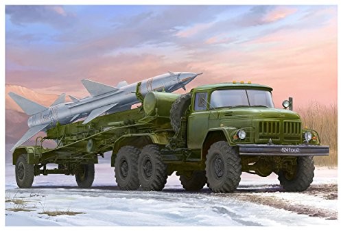 Trumpeter 01033 zestaw do budowy modelu Russian ZIL-131 V towed PR-11 SA-2 gudeli