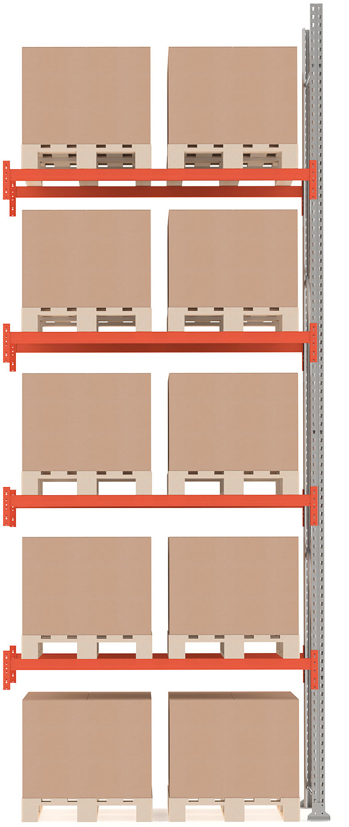 AJ System regałów paletowych Ultimate moduł dodatkowy 5000x1850x1100 mm 10 23714