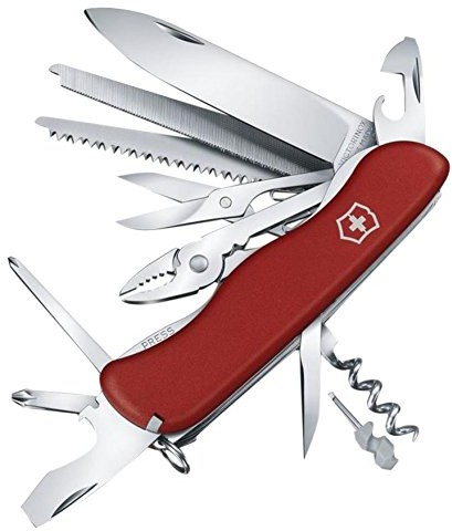 Victorinox scyzoryk dla dorosłych Work Champ, 111 MM, czerwony, One Size 0.8564