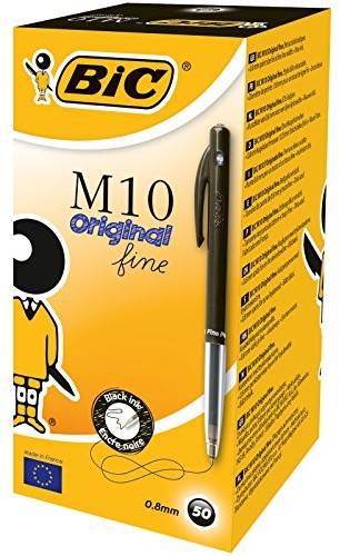 BIC M10 druku ball point Pen f 50er Pack Czarny 1199190129