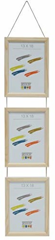 Deknudt s233h1 P3 3 X 13 X 18 z galerii z drewna naturalnego/białe, po jednej stronie s233h1 P3 13 X 18
