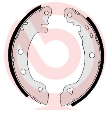 BREMBO Zestaw szczęk hamulcowych S 23 507