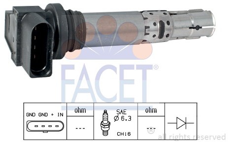 FACET Cewka zapłonowa FACET 9.6374