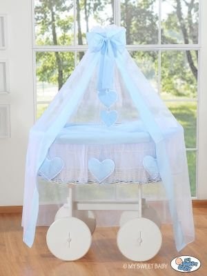 My Sweet Baby Kosz Mojżesza z baldachimem Deluxe- Amelie niebieski