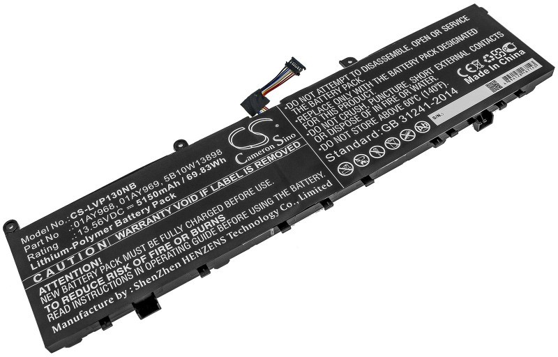 Cameron Sino Lenovo ThinkPad P1 01AY968 5150mAh 69.83Wh Li-Polymer 13.56V