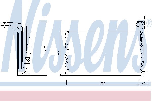 NISSENS Parownik, klimatyzacja NISSENS 92170