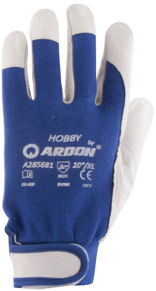 ARDON HOBBY - RĘKAWICE DŁOŃ Z WYSOKIEJ JAKOśCI KOZIEJ SKÓRY A1073 - 7, 8, 9, 10.