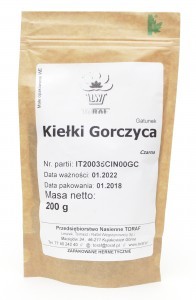 Toraf Nasiona na kiełki GORCZYCA CZARNA 200g Nas000351