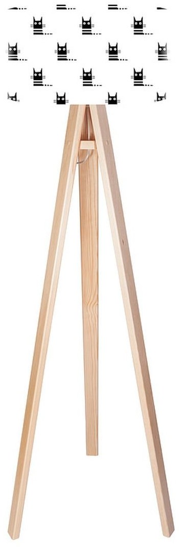 Macodesign Lampa podłogowa Czarne kociaki tripod-foto-264p, 60 W