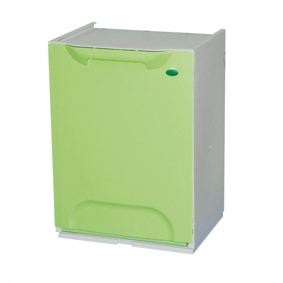 Artplast Plastikowy kosz na śmieci segregowane, zielony, 1x 14 l R34/1V