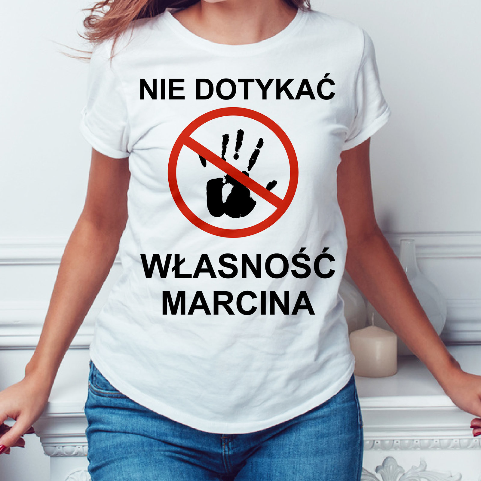 Poczpol Nie dotykać własność ... - koszulka damska PRZPOC-0-1358