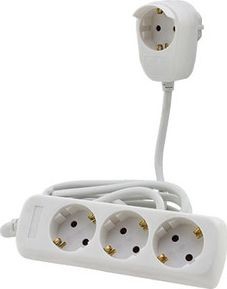 REV Listwa zasilająca power strip 3+1-fach 2m white Powersplit 0012312114 WS