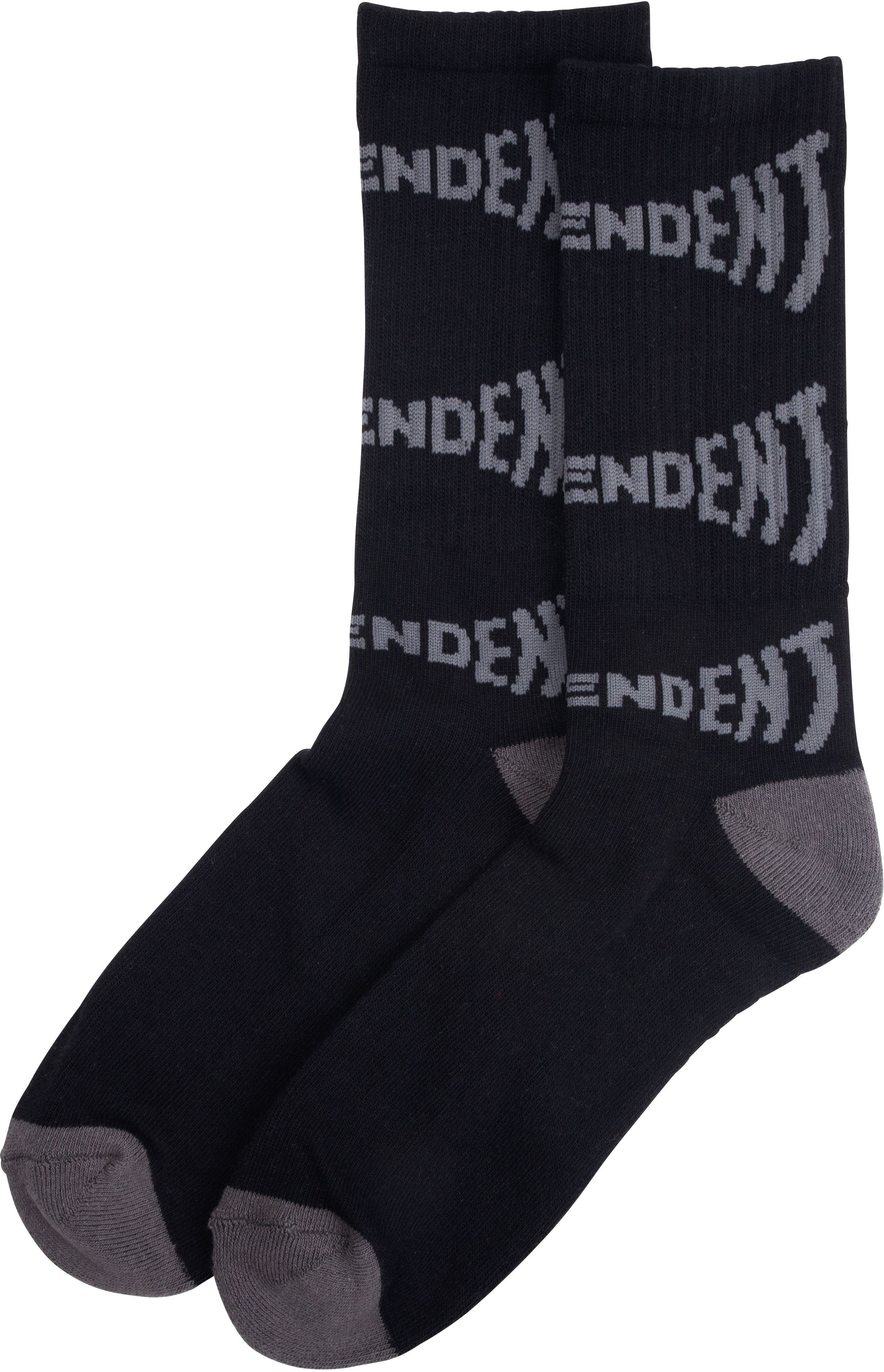 INDEPENDENT skarpety męskie FLIGHT SOCKS Black