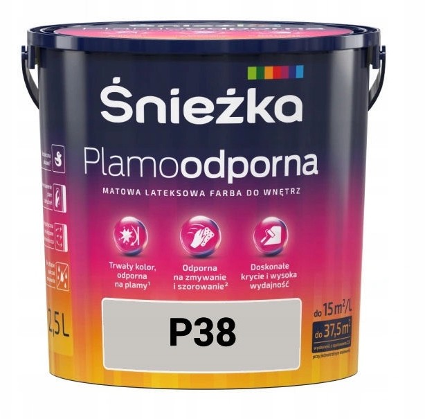 Śnieżka Plamoodporna 2,5L P38 Współczesna