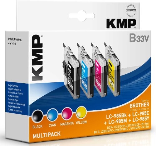 KMP Multipack do Brother DCP-J125/DCP-J315 W, B33 V, Black Cyan Magenta Yellow 15,230,050