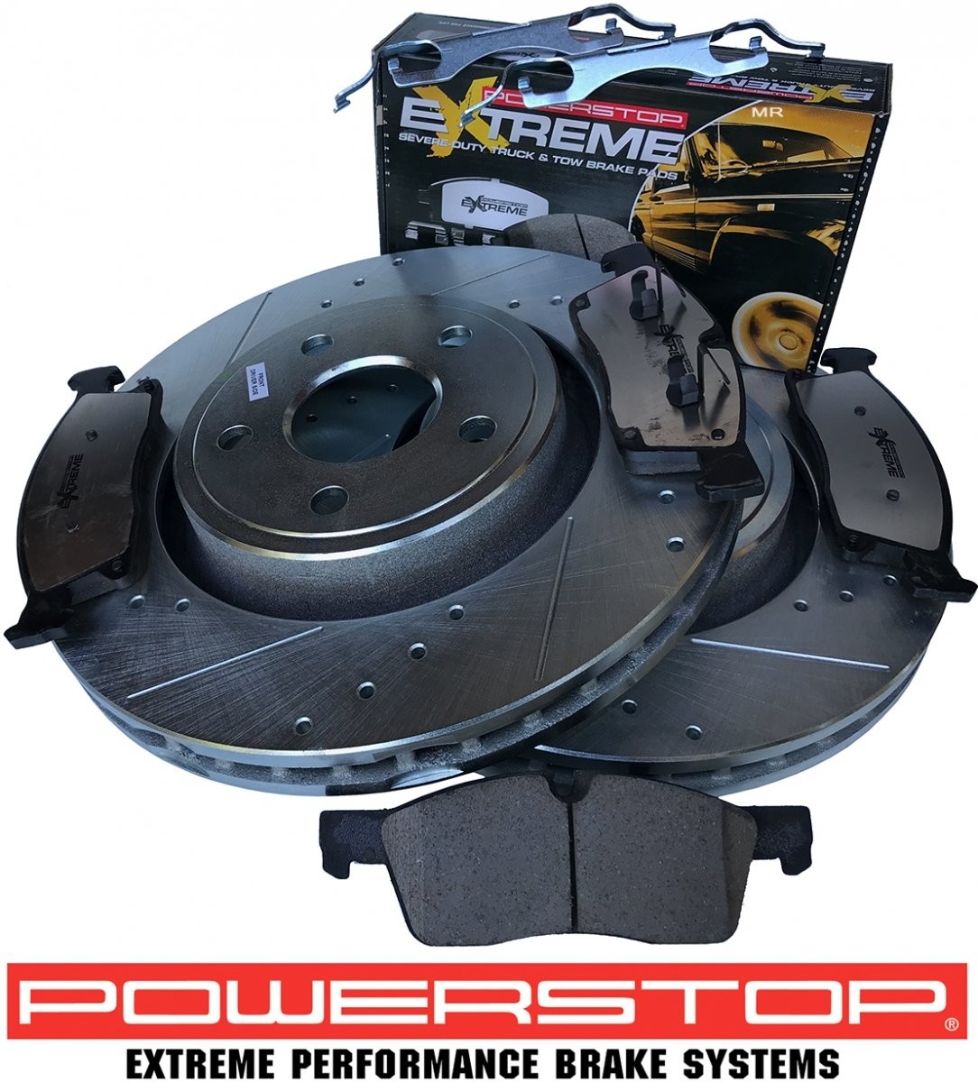 POWERSTOP Przednie klocki Z36 + tarcze hamulcowe POWERSTOP 350mm Jeep Grand Cherokee 2011 AR83078XP+Z36-1629R