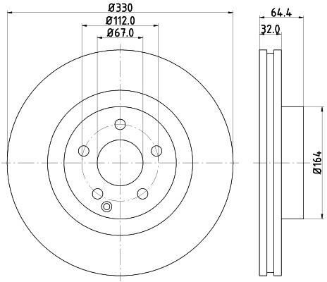 HELLA PAGID Tarcza hamulcowa PAGID 8DD355109-431