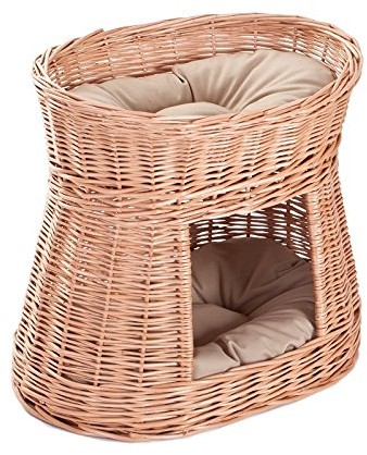 e-wicker24 481  50/P kot koszyk z wikliny, kosz, honiggelb, 50 x 40 x 45 cm 481-50/P