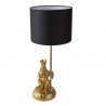 Clayre & Eef Złota Lampa Stołowa z Małpką Clayre & Eef 6LMC0048