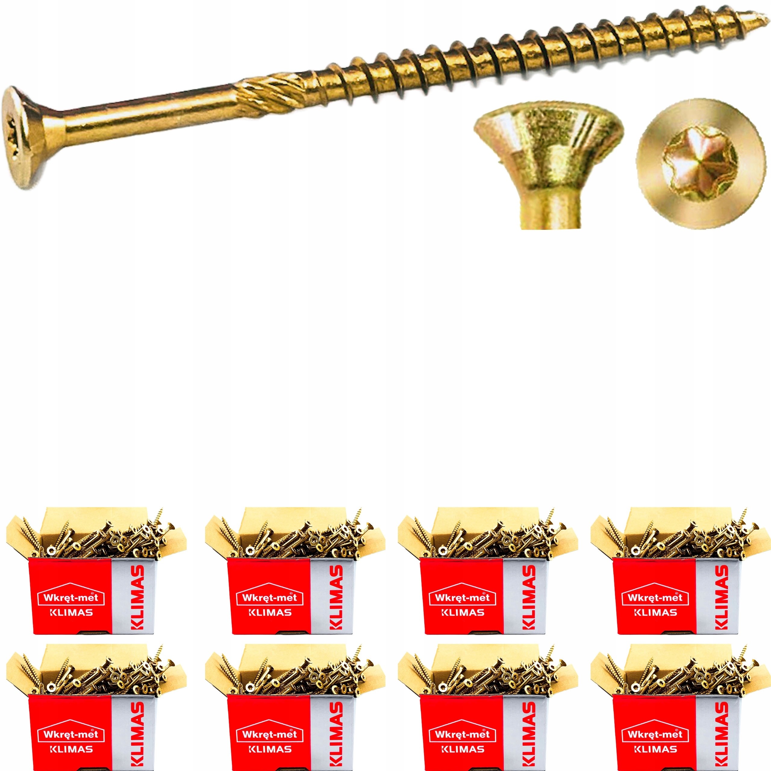 Wkręty Ciesielskie Do Drewna 6x120 Torx 800szt