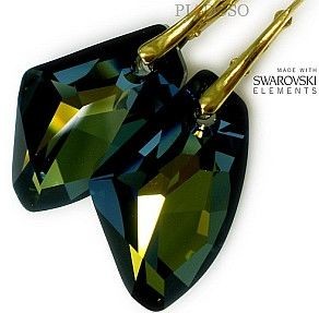 Swarovski UNIKAT kolczyki TABAC WYSYŁKA GRATIS