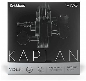 D'Addario D'Addario Kaplan Vivo Violin Zestaw strun do skrzypiec 4/4 Medium Tension KV310 4/4M