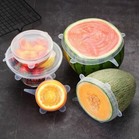 4Home Komplet silikonowych wieczek Fresh, 6 szt.
