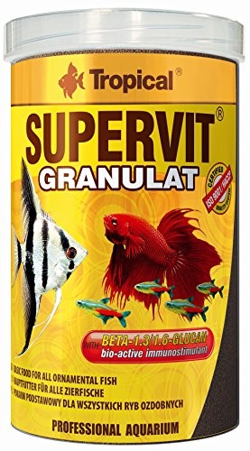 Tropical Granulat  supervit Premium główny podszewki zapewnia wszystkie ryby ozdobne, 1er Pack (1 X 10 L)