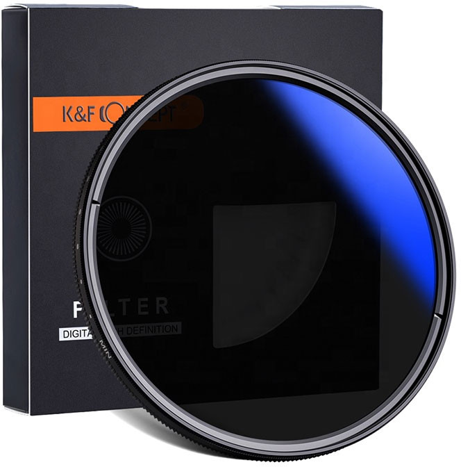 KF Concept Filtr szary regulowany K&F Concept (ND2-ND400) Blue 77mm KF01.1405