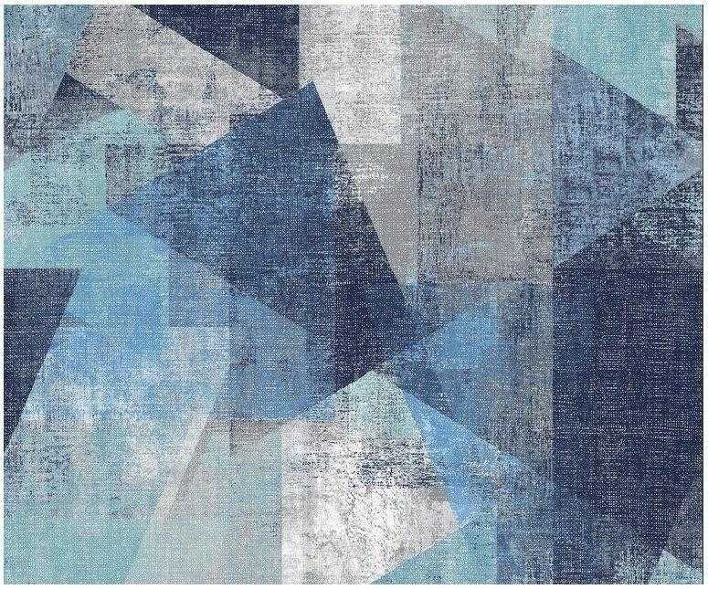 Tapety Tapeta Trójkąty Beton Niebieskie Szare