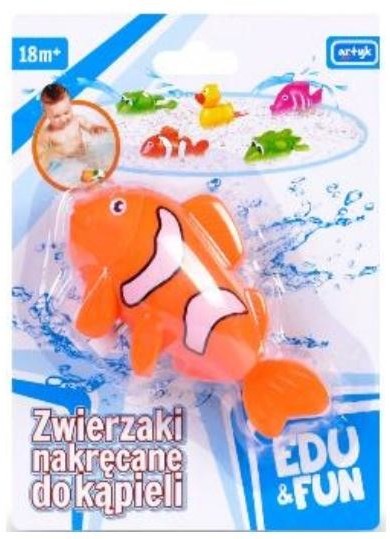 Artyk Zabawka do wody Pomarańczowa Rybka Edu&Fun