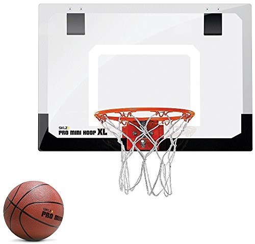 Sklz HP01-000-02 Pro Mini Hoop XL tablica do koszykówki, do powieszenia na dzrwiach w biurze lub pokoju, biało-pomarańczowa, wielokolorowa, jeden rozmiar ZSSZPMHXL