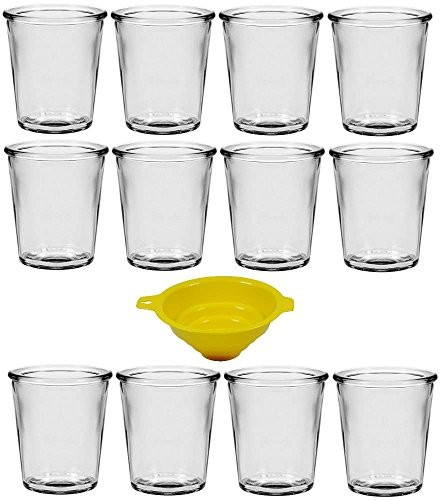 Viva Haushaltswaren VIVA artykuły gospodarstwa domowego  12 małe Dessert szklanki/65 ML na amuse Bouche, gueule, itp.  w zestawie lejek do napełniania #32244#