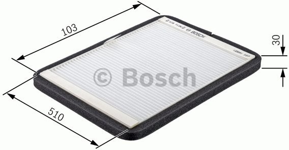 Bosch Filtr, wentylacja przestrzeni pasażerskiej 1 987 432 318 1 987 432 318