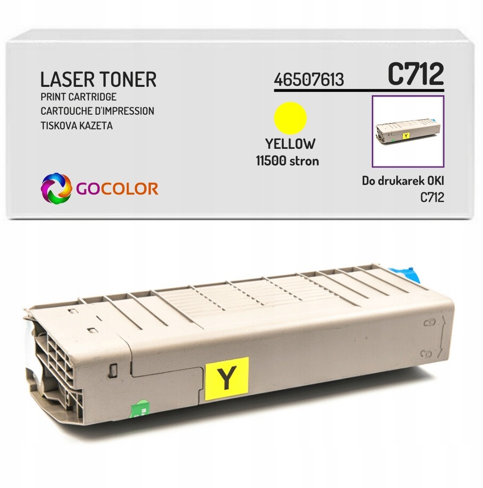 Toner zamienny z Oki C712N 46507613 Yellow