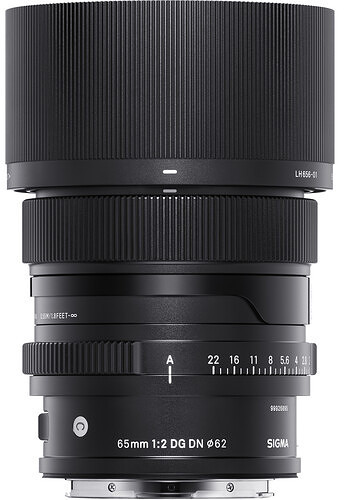 Sigma 65mm f/2 DG DN I Contemporary Sony E