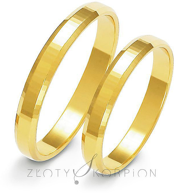 Złoty Skorpion Obrączki ślubne Złoty Skorpion 3 mm - A119 A119