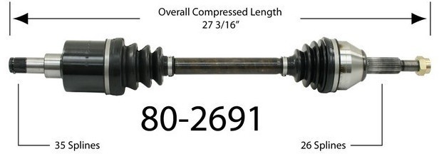 EMPI Półoś napędowa przednia 80-2691