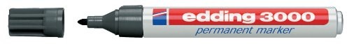 Edding felt Pen 3000 okrągły 1.5 3 MM wodoodporny, szary 4-3000012
