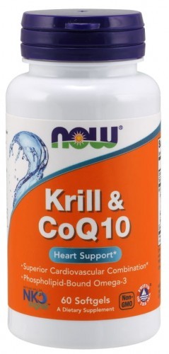 Now Foods Foods Krill Oil & Koenzym Q10 (60 kaps) Foods B803-7314A