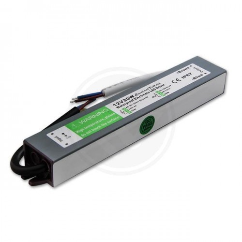 BCS Zasilacz LED 20W 12V 1,7A hermetyczny IP67 6470