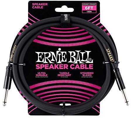 Ernie Ball Ernie Ball 6' prosty/prosty kabel głośnika P06072
