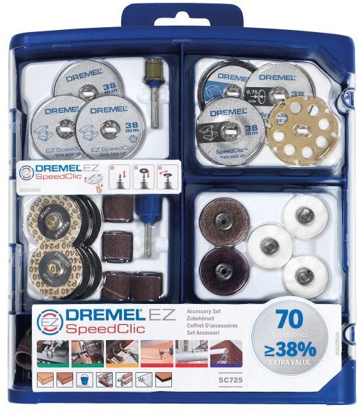 Dremel Uniwersalny zestaw 70 akcesoriów EZ SpeedClic 2615E725JA