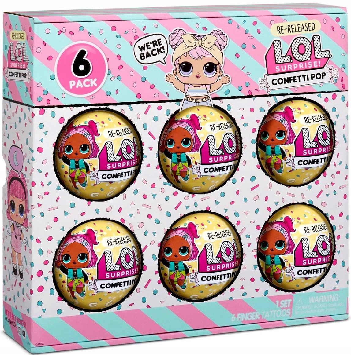 L.O.L Surprise Figurki 6-pak confetti Dawn